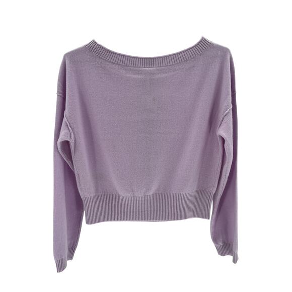 Free People 'Ellie' Purple Cashmere Pullover Sweater Size XS / TP - Picture 3 of 4